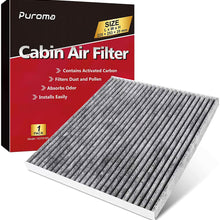 Puroma Cabin Air Filter with Activated Charcoal Layer Replacement for CP819, CF11819, Hyundai Azera Santa Fe Sonata, Chevrolet Captive Sports Equinox, GMC Terrain, Saturn Vue