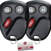 KeylessOption Keyless Entry Remote Control Car Key Fob Replacement for LHJ011 (Pack of 2)