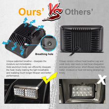 4PCS Partsam 4x6 LED Headlights Sealed Beam 6x4 Conversion Kit H4651 H4666 H4656 Compatible with Kenworth KW 900/Peterbilt 379/Ford Truck/Chevy K10 K20 Van RV Camper Headlamp Assembly