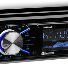 Boss Audio Systems 508UAB Multimedia Car Stereo - Single Din, Bluetooth Audio/Hands-Free Calling, Built-in Microphone, CD/MP3/USB/AUX Input, AM/FM Radio Receiver, Wireless Remote Control
