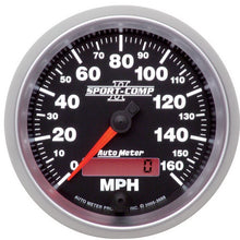 Auto Meter 3688 Sport-Comp II 3-3/8" 160 mph Speedometer Electric Programmable Gauge
