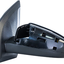 Dependable Direct Left Driver Side Black Non-Folding Non-Heated Power Operated Door Mirror for Nissan Sentra (2007 2008 2009 2010 2011 2012) - NI1320167