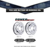 Rear Cross-Drilled Slotted Brake Rotors and Ceramic Brake Pads BLCR.44176.02