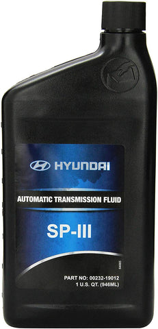 Genuine Hyundai Fluid 00232-19012 SP III Automatic Transmission Fluid - 1 Quart