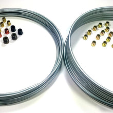 Complete 25' Rolls of 3/16 and 1/4 inch Brake Line Kit WITH Fittings