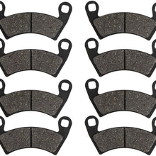 NICHE Brake Pad Set For Polaris RZR XP 900 1000 Ranger 570 Crew General Sportsman Front Rear Semi-Metallic 4 Pack