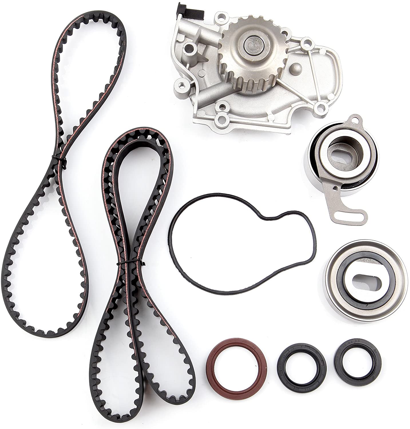 Timing Belt Kit including timing Belt water pump with gasket tensioner bearing etc,OCPTY Compatible for 1997 1998 1999 Acura CL/1994 1995 1996 1997 1998 1999 2000 2001 2002 Honda Accord