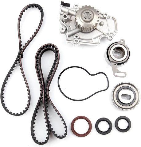 Timing Belt Kit including timing Belt water pump with gasket tensioner bearing etc,OCPTY Compatible for 1997 1998 1999 Acura CL/1994 1995 1996 1997 1998 1999 2000 2001 2002 Honda Accord