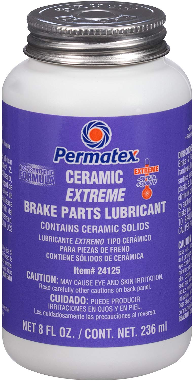 Permatex 24125 Ceramic Extreme Brake Parts Lubricant, 8 oz., Pack of 1