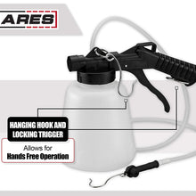 ARES 70923-1-Liter Vacuum Brake Fluid Bleeder - Hanging Hook and Locking Trigger Allows for Hands Free Operation
