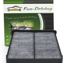 FUN-DRIVING Macrofiber Cabin Air Filter,Microfilter,Long-Fiber,Replacement for 64119237554/64119237555