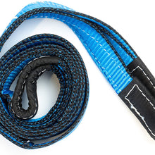 Driver Recovery 3" x 8' Tow Strap - Recovery Winch Tree Saver - Extreme Heavy Duty Nylon 30,000 Pound (15 Ton) Pulling Capacity - Blue