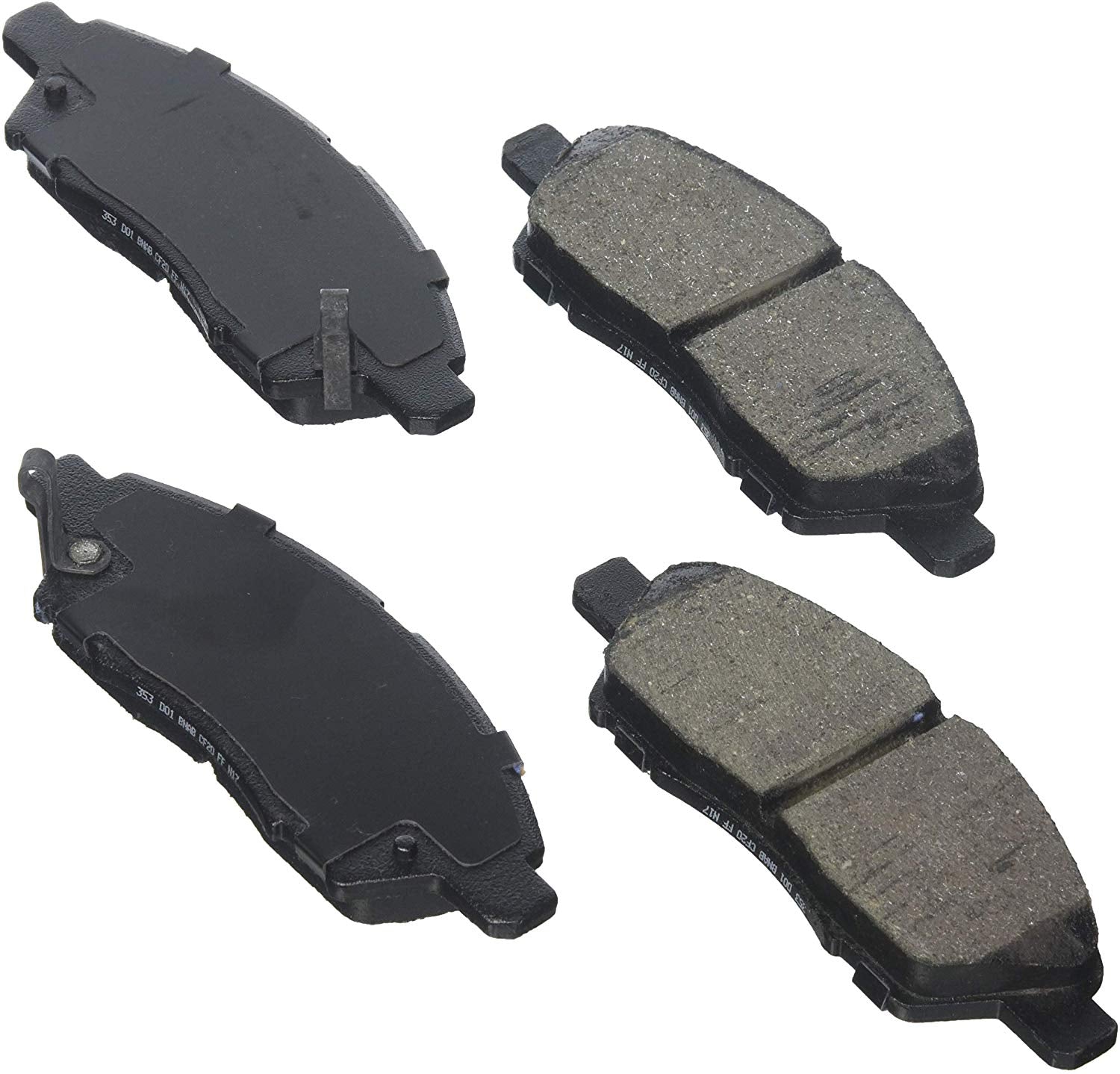 Bosch BE1592H Blue Disc Brake Pad Set with Hardware for Select Nissan Versa Vehicles - FRONT