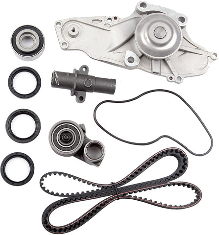 SCITOO for 03 04 05 06 07 08 09 10 11 12 13 14 15 Acura MDX /05 06 07 Honda Accord，Replaceable Timing Belt kit Including Timing Belt Water Pump with Gasket tensioner Bearing etc