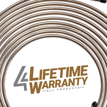 4LIFETIMELINES Copper-Nickel Brake Line Tubing Coil - 1/4 Inch, 25 Feet