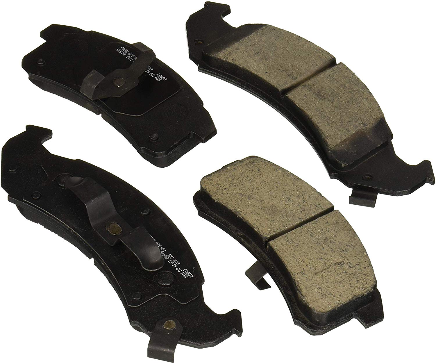 Bosch BC623 QuietCast Premium Ceramic Disc Brake Pad Set For Select Buick LeSabre, Park Avenue; Cadillac Seville; Chevrolet Camaro, Lumina; Oldsmobile Aurora, Regency; Pontiac Firebird + More; Front