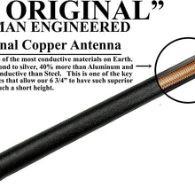 AntennaMastsRus - The Original 6 3/4 Inch is Compatible with Nissan Rogue (2008-2018) - Car Wash Proof Short Rubber Antenna - Internal Copper Coil - Premium Reception - German Engineered