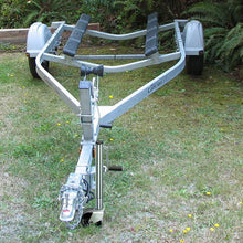 WEIZE Swivel Trailer Jack, Heavy Duty Boat Trailer Jack with Dual Wheels, 10" Lift, 1500 lbs