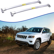 ACUMSTE Aluminum Car Top Luggage Roof Rack Cross Bar, Compatible for 2011-2020 Jeep Grand Cherokee Carrier Adjustable Frame,Silver Plating