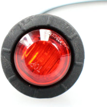 10 Pcs TMH 3/4 Inch Mount 5 pcs Amber & 5 pcs RED LED Clearance Markers Bullet Marker lights, side marker lights, led marker lights, led side marker lights, led trailer marker lights