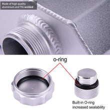 PowerRun Universal 1L Radiator Coolant Overflow Tank,Recovery Coolant Bottle,Polished Aluminum(Silver)