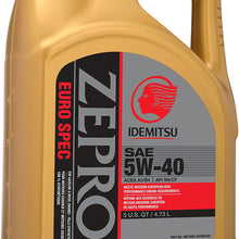 ZEPRO 30010093-95300C020 Euro Formula 5W-40 Engine Oil (5 Quart), 160. Fluid_Ounces