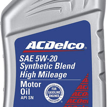 ACDelco 10-9226 Professional High Mileage 5W-20 Synthetic Blend Motor Oil - 1 qt