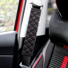 ROYAGO Universal Car Seat Belt Pad Cover kit, 2-Pack Black Soft Car Safety Seatbelt Strap Shoulder Pad for Adults and Children,Helps Protect Your Neck and Shoulder (Black)