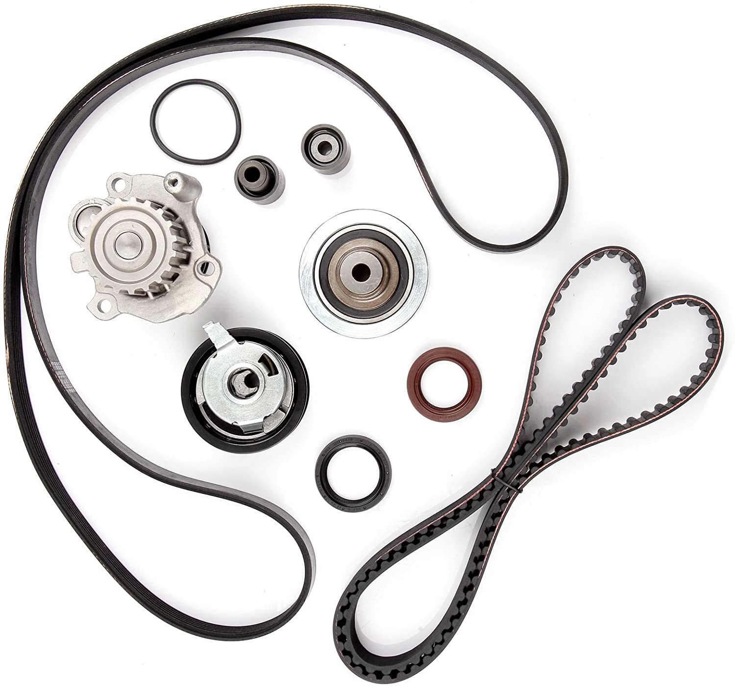 ECCPP New Timing Belt Water Pump Kit Fit 1998-2004 Volkswagen New Beetle Golf Jetta 1.9L l4 DIESEL SOHC Turbocharged