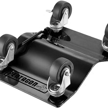 Pentagon Tool | Premium 4-Pack | Car Tire Dolly - Tire Skates | 1,500 lbs Rating | Black
