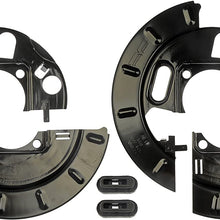 Dorman 924-222 Rear Brake Dust Shield for Select Cadillac / Chevrolet / GMC Models, Black (OE FIX), 1 Pair
