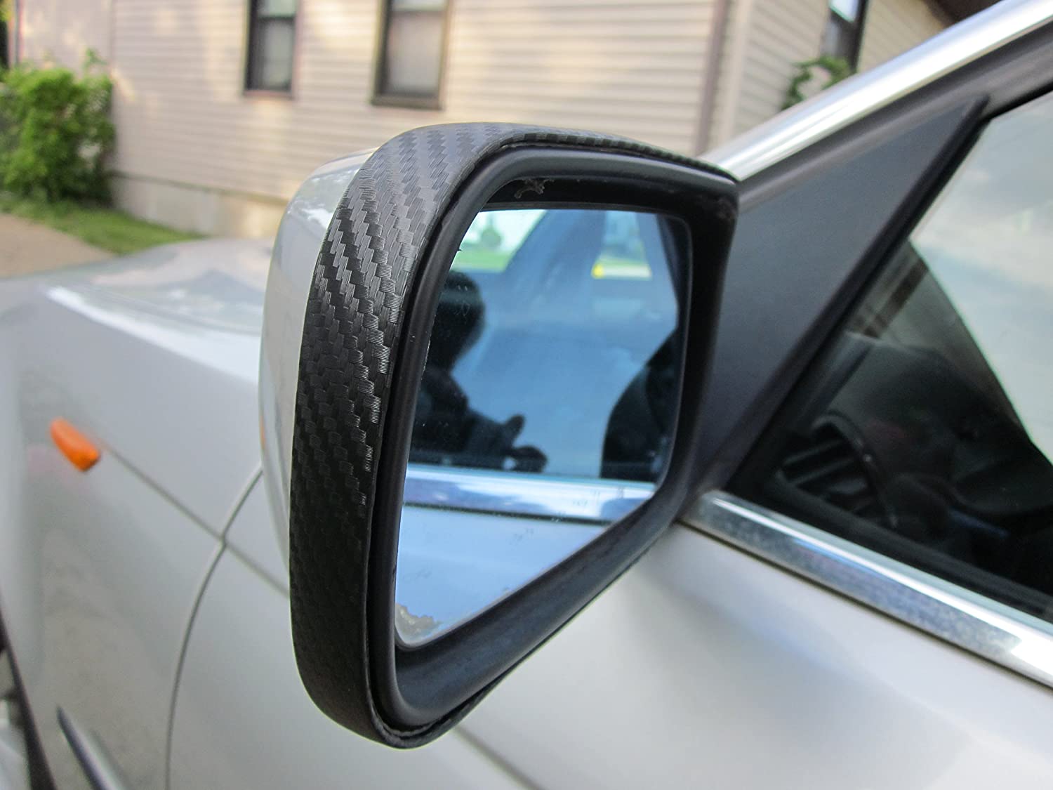 TRUE LINE Automotive 2 Piece Carbon Fiber Mirror Trim Molding Kit