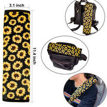 Evankin Sunflower Seat Belt Shoulder Pads Cute and Handmade,Fashionable Boho Sunflower Car Accessories for Women,Top Girl Car Accessories,Protect You Neck and Shoulder from The Seat Belt Rubbing(SBC)