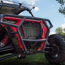 SuperATV Heavy Duty Front Brush Guard Bumper for Polaris RZR XP Turbo S (2018+) - Black - With 5000 lb. Winch and Winch Mount - 100% Bolt On for Easy Installation!