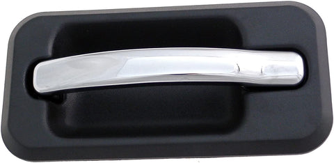 Dorman 83401 Rear Driver Side Exterior Door Handle for Select Hummer Models, Black and Chrome