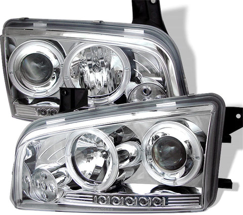 Spyder Auto 5009746 LED Halo Projector Headlights Chrome/Clear