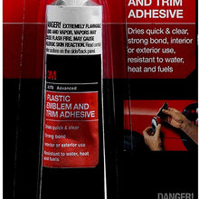3M Plastic Emblem and Trim Adhesive, 03601, 1 fl oz