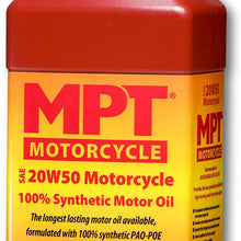 MPT Industries MPT34 - 20W/50 Hi-Performance Fully Synthetic Motorcycle Motor Oil - 1 Quart Bottle