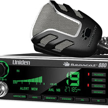 Uniden BEARCAT 880 CB Radio with 40 Channels and Large Easy-to-Read 7-Color LCD Display with Backlighting, Backlit Control Knobs/Buttons, NOAA Weather Alert, PA/CB Switch, and Wireless Mic Compatible