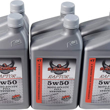 Blackhawk Lubricants Raptor 4T 5W50 4 Stroke Ester 100% Full Synthetic High Performance Engine Oil 5W-50 1 Quart (6)