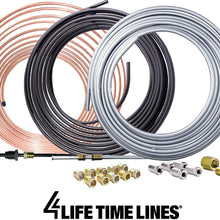 4LIFETIMELINES Copper-Nickel Brake Line Tubing Coil - 1/4 Inch, 25 Feet