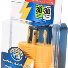 Camco PowerGrip Durable Electrical Adapter - Easy Grip for Simple and Safe Use, 30 AMP Male 15 AMP Female (55233), Yellow|Yellow