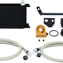 Mishimoto MMOC-MUS4-15TBK Black Ford Mustang Eco Boost Thermostatic Oil Cooler Kit