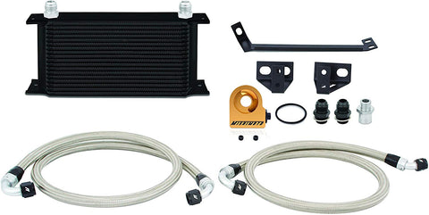 Mishimoto MMOC-MUS4-15TBK Black Ford Mustang Eco Boost Thermostatic Oil Cooler Kit