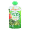 (8 Pouches) Happy Tots Organic Superfood, Broccoli, Spinach, Pea & Apple, 4.22 oz