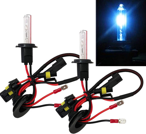 Mega Racer H7 Xenon Bulbs 10000K Deep Blue Light (High Beam Headlight) Replacement (Ballast Require) Car