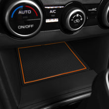 CupHolderHero for 2018-2020 Subaru Crosstrek and 2017-2020 Subaru Impreza Custom Fit Center Console Organizer Tray and Premium Cup Holder Liners Kit 22-pc Bundle (Orange Trim)