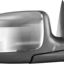 Passenger Side Mirror for Chevy Avalanche Chevy Silverado GMC Sierra 1500 2500 HD 3500 (1999 2000 2001 2002) Right Chrome Non-Heated Power Operated Folding Outside Rear View Replacement Door Mirror