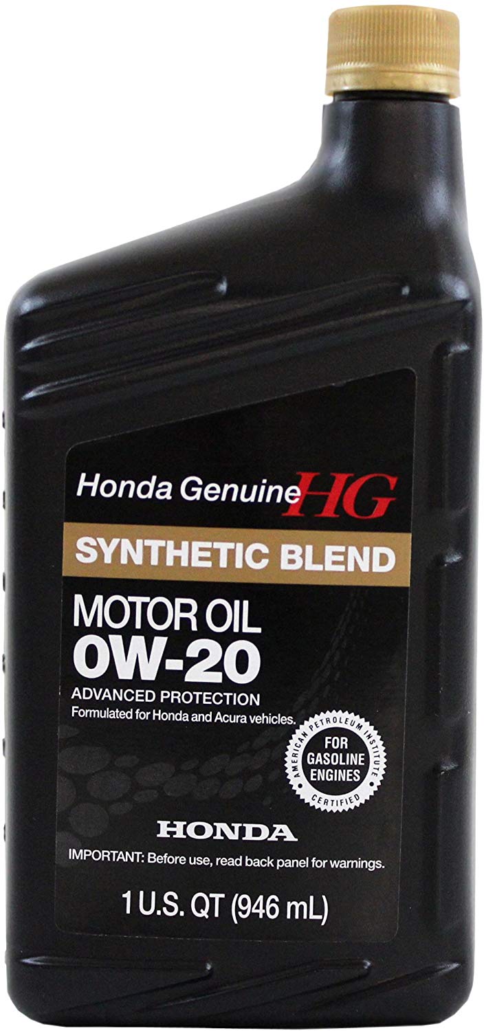 Genuine Honda Fluid 08798-9036 0W-20 Full Synthetic Blend Motor Oil - 1 Quart Bottle