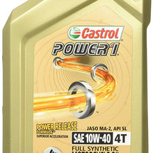 Castrol Power 1 10W-40 Full Synthetic Motorcycle Oil (06112)